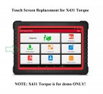 Touch Screen Panel Digitizer Replacement for LAUNCH X431 Torque